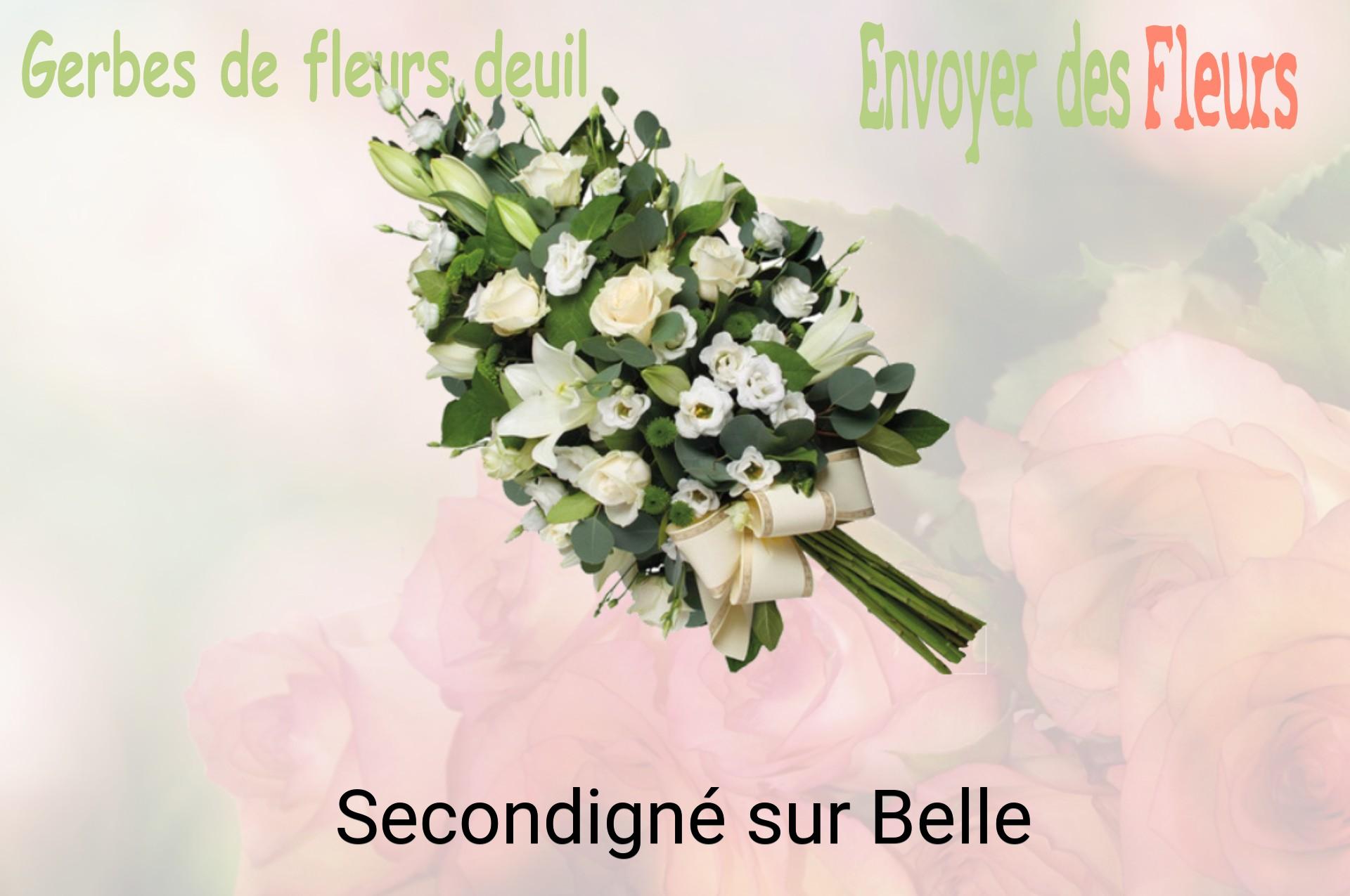 Gerbe de fleurs de deuil livrée à Secondigné-sur-Belle